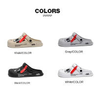 Sandalias Transpirables Para Hombre Y Mujer Pantuflas De Hogar Moda Exterior Zapatillas De Jardín Pareja Zapatos De Agua Negro Blanco - details 3