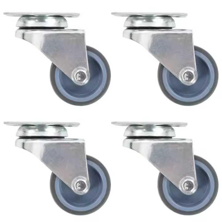 vidaXL Ruedas dobles giratorias 16 unidades 50 mm - 1