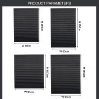 Cortinas De Blackout Adhesivas Para Ventanas Simple Plisadas Zebra De Poliéster 100% Cubierta Para Dormitorio Sala De Estar Balcón Instalación Exterior Moderno - details 0