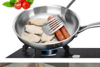 Sartén De Acero Inoxidable 304 Para Freír Carne Eco-amigable Sin Revestimiento Apto Para Fogón Y Cocina Inducción 28/30cm - details 8