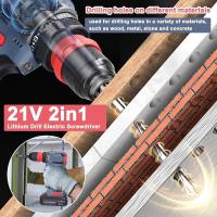 Destornillador Eléctrico Recargable 21V Brushless 2 En 1 Con Impacto Herramienta Eléctrica De 55Nm 2 Velocidades Sin Cable Para DIY En El Hogar - details 3