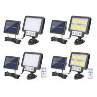LED Luz Solar Exterior 1000LM 3 Modes Focos LED Exterior Solares con Sensor de Movimiento IP65 Impermeable Split Lampara Solar Exterior con Cable de  para Jardin Garaje Camino - details 6