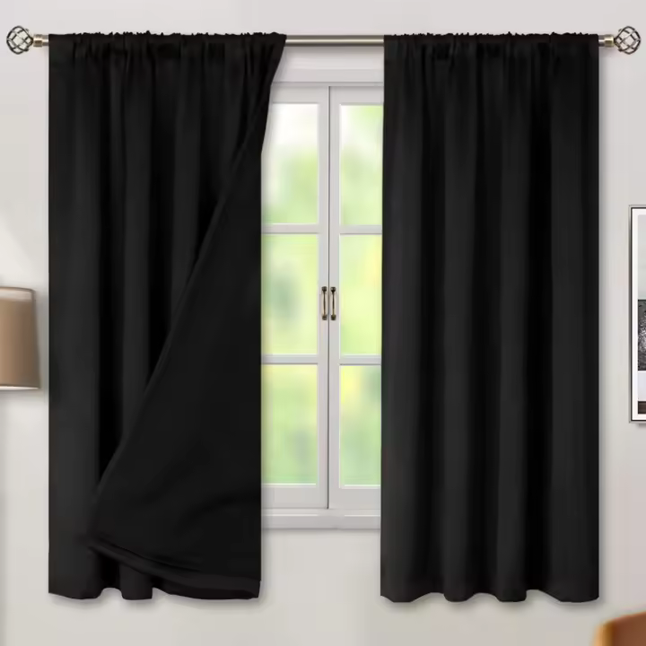 Cortinas impermeables y de aislamiento para interior y exterior decoración de puerta jardín hogar moderno de poliéster 100% - 1