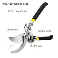 Tijeras De Podar De Acero Pesado Deli Con Hoja Curva Para Jardín Podadores De Mano Para Arbustos Y Enredaderas Tamaño 8'' - details 2