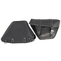 Bolsa Lateral De Motocicleta De Cuero PU Clásico Bolsa Herramientas Para Universal Cafe Racer Honda CB Custom Estilo Japón - details 2