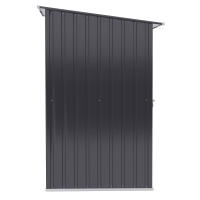 Cobertizo de Jardín 1x1 m Cobertizo de Jardín metálico Cobertizo de Jardín 0,92 m² Maple galvanizado Dark Gris - details 3
