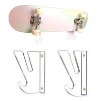 Estante De Pared Para Patines Con Ganchos De Almacenamiento 2PCS Accesorio De Skateboard Para Mujeres Parte De Placa Plana - details 0