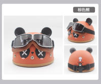 Casco De Motocicleta Retro De Verano Medio Para Hombres Y Mujeres Estilo Harley Con Gafas Diseño De Orejas De Gato Seguridad Y Moda Indispensable Para Viajes - details 5