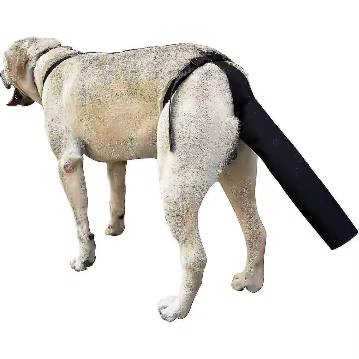 2 protectores para heridas de cola de perro en color negro - 1