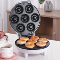 Máquina Eléctrica antiadherente para hacer rosquillas, dispositivo de cocina de 1200W, 110/240V con 7 orificios para hacer gofres y pasteles, enchufe europeo y estadounidense para uso doméstico - details 2