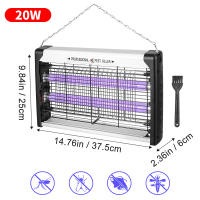 Mata mosquitos electrico, Antimosquitos 20W, Potencia 1800V, Caza Moscas, Atrapa UV Lampara para Mata Mosquitos e Insectos, Control Multi-Insecto, Efecto 25-30 m² - details 8