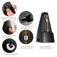 Metronomo Mecánico Universal Estándar Para Guitarra Violín Piano Bajo Y Batería Material ABS Herramienta De Práctica Musical - details 4