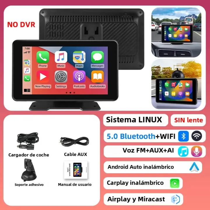 Pantalla Inteligente Para Coche Multimedia Video Player Carplay Wireless Android Auto Radio Estéreo Para Android Y Apple 7/9/10 Pulgadas - 1