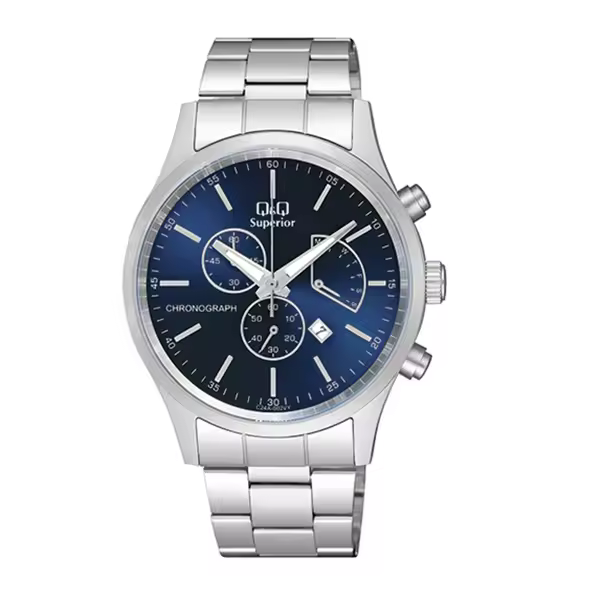 Reloj de Pulsera Q & Q MAN SUPERIOR C24A-002VY para Hombre - Estilo Moderno y Elegant - 1