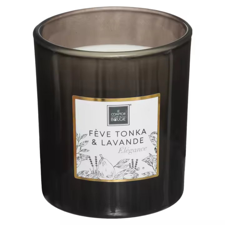 Vela Perfumada Tonka y Lavanda - Dulce Aroma - Envase Reutilizable - 1