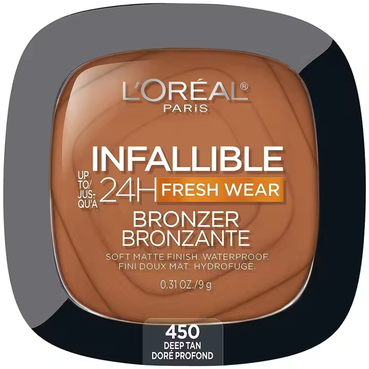 POLVO L'OREAL INFAILLIBLE 24H FRESH WEAR MATTE BRONZER 450 DEEP TAN PONCÉ - 1