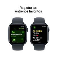 APPLE WATCH SE 2GEN 44MM MIDGNIGHT ALUMINIUM CASE CON SPORT BAND, NUEVO CON TRES AÑOS DE GARANTÍA M/L - details 0
