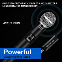 Micrófono Inalámbrico Profesional PG58 2 Canales UHF Frecuencia Fija Micrófono De Mano Para Fiesta Karaoke Iglesia Show Reunión - details 6