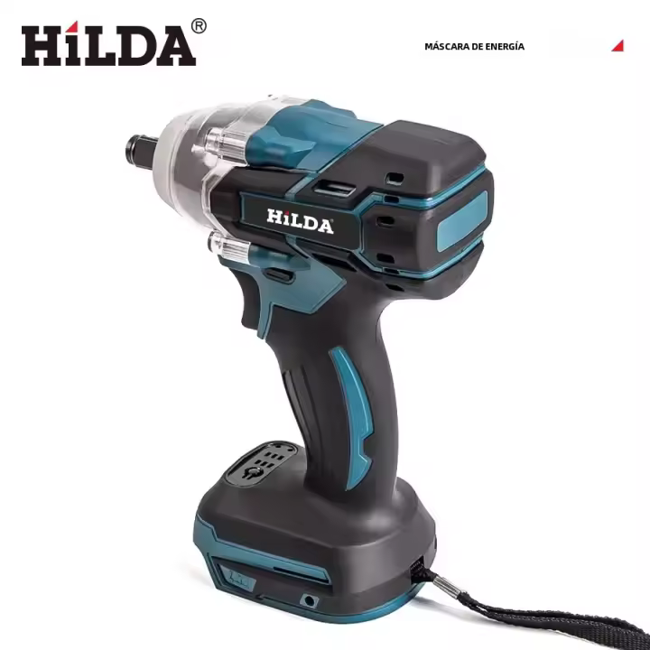 Llave De Impacto Eléctrica HILDA 18V Recargable Sin Batería Potencia Alta Para Reparación De Coches Herramienta De Bricolaje - 1