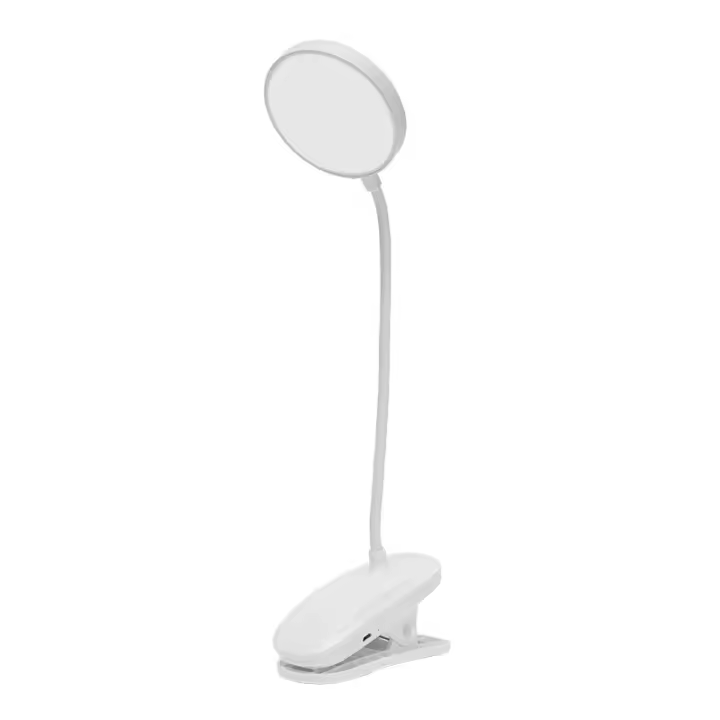 Lámpara De Mesa Portátil LED Con Clip Iluminación Nocturna Para Lectura Recargable Por USB Con 3 Modos De Brillo Toque Protección Ocular - 1
