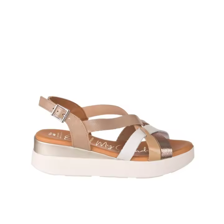 Sandalias planas OH MY SANDALS 5418 Mujer Marrón - 1