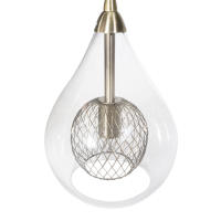 FABRILAMP - Lámpara Lhasa 3xg9 Cuero Regx30x30 Cm - details 1