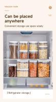 UFORU Juego De Alimentos De Grado Alimenticio En Caja De Almacenamiento De Cocina Jarra Sellada De Plástico Para Especias Y Bocadillos a Prueba De Humedad Estilo Coreano - details 6