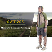 Traje Repelente De Mosquitos Para Exteriores Chaqueta Malla Con Capucha Protección Insecticida Para Pesca Y Camping Con Guantes Y Camisa - details 7