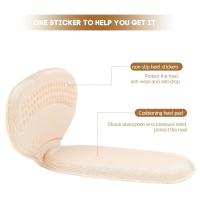 2/6pc Almohadillas De Silicona Para Zapatos Alivio Del Dolor De Talón Y Punta De Pie Protección Antideslizante Para Tacón Alto Insoletas De Medio Tamaño Ajustable Duraderas Y Suaves - details 5