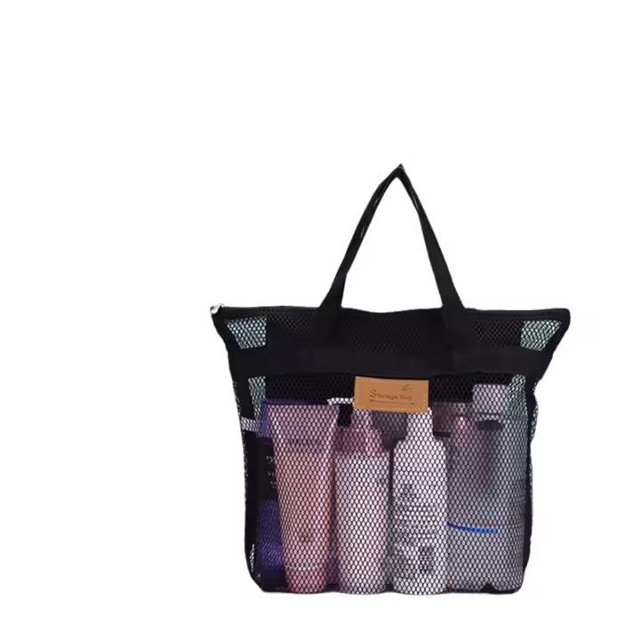 1 Bolsa de Ducha portáthil, Ducha con ASA, Bolsa de Playa portáthil, cesta de Ducha de Malla, Bolsa de Ducha de viaje de gran capacidad para Gimnasio, Ducha, baño, Playa, viaje - 1