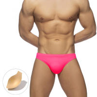 Bragas De Natación Para Hombres Sexy Sólido Low-Waist Con Empuñadura Y Acolchado Shorts De Playa Surfismo Baño Deportivo De Polyester Y Spandex - details 24