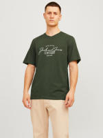 Jack & Jones Hombre Pack 2 Camisetas de Algodón, Mod JWHFERRIS TEE SS CREW NECK Logo estampado REF 287695 - details 11