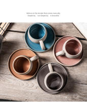 Juego De Tazas De Cerámica Estilo Japonés Creativo Y Sencillo Taza De Agua Para La Oficina Taza De Té De La Tarde Vajilla Ecológica Para Regalar En San Valentín - details 11