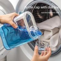 Botella De Detergente De Lavandería Con Dispensador Plástico Tanque Transparente Sellado Para Almacenamiento De Lavandería Y Cuidado Del Hogar - details 5