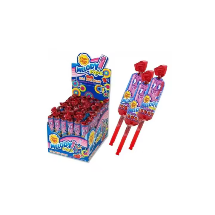 Chupa Chups Melody Pops, Caramelos de Fresa con Palo, 48 unidades de 15 gr - ¡Crea música con Melody Pops! - 1