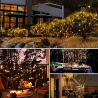 2 Paquete Guirnaldas Luces Exterior Solar Totalmente 30M 300 LED 8 Modos Cadena de Luces Decoracion para Terraza Fiesta Bodas Patio Jardines (Blanco Calido) - details 10