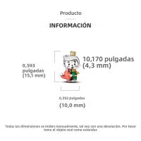 Encantadores Colgantes De Animales De Plata Para Mujer Joyería De Pulsera Y Collar Con Encantos De Pingüino Y Aguacate Pulsera De Bangle - details 38