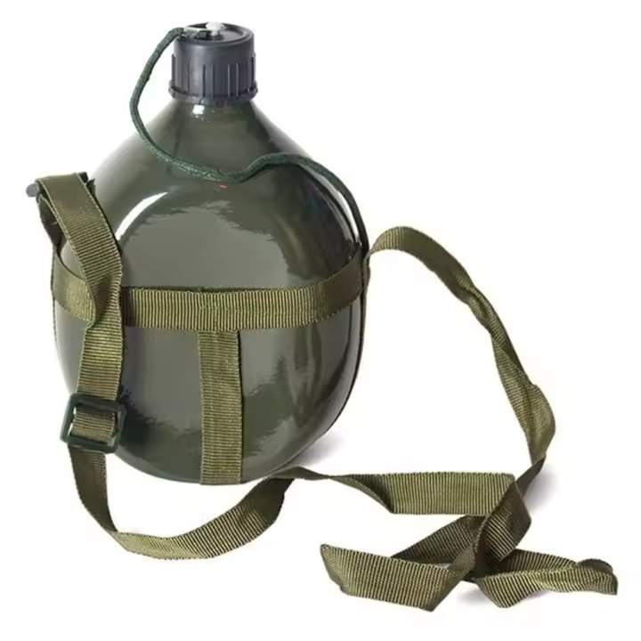 Cantimplora Verde Milital Para Camping - 1