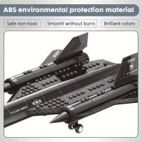Wange 4005 Puzzle De Avión De Reconocimiento SR-71 Blackbird Para Niños Pequeño Partícula Asamblea Juguete De Modelos Espaciales Y Militares - details 1