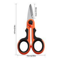 Tijeras De Pesca Portátiles De Acero Inoxidable 420 Herramientas Para Cortar Línea PE Y Seda Adecuadas Para Electricianos Y Pesca Del Carpa - details 1