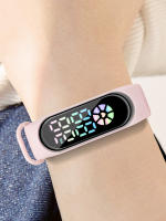 Reloj De Pulsera Deportivo Para Niños Y Niñas Colorido Y Sencillo Pantalla Táctil LED Regalo De Fiestas Estilo Casual - details 10