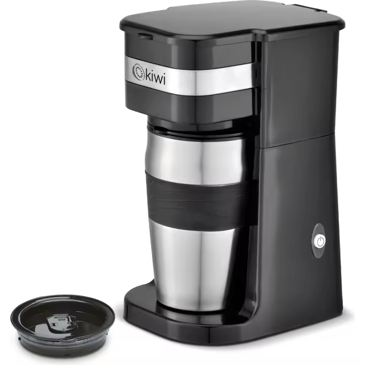 Kiwi - Cafetera con Taza Portátil 420cc 700W - Compacta y Ligera - Ergonómica y Fácil de Limpiar - 1