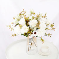 Ramo Artificial De Flores De Seda Rosa Lavanda Hidranegra Margarita Para Decoración De Hogar Boda Navidad Otoño Estilo Floral Hybrido - details 3