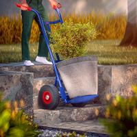 DASCK Carro de Carga 200 kg con Ruedas Neumáticas | Acero Reforzado con Plataforma Antideslizante - details 2