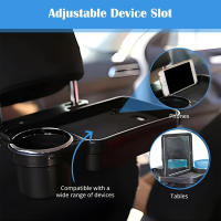 Soporte De Vaso Plegable Para Coche Con Estantería Para Móvil Y Almacenamiento De Dos Filas Soporte De Agua Para Asiento Trabajar Con Material Duradero - details 0