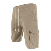 Pantalones cortos de trabajo multibolsillos estilo americano para hombre, informales, ajustados, con cordón, de verano - details 7