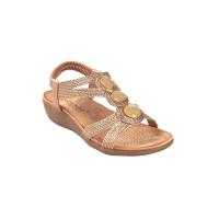 Sandalias planas de Mujer AMARPIES 26620 BRONCE SANDALIA ELASTICO TRENZADO BRONCE 36002 25V - details 0