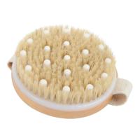 Cepillo De Masaje Corporal Para Piel Seca Con Cerdas Naturales Eliminador De Piel Muerta Anti Celulitis Exfolia La Circulación Sanguínea Herramienta De Masaje - details 10