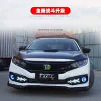 Luces De Nebulosa Dinámicas Con LED Para Honda Civic Faros Antiniebla Angel Eye Lámparas Del Bumper Frontal Piezas De Coche - details 2