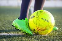 KASIAN Balón Fútbol KS444, Unisex, Control y Resistencia con Tecnología Hypercell, Ideal Competición de Alto Nivel, Presión Constante, TPU de Alto Rendimiento, Color Amarillo - details 3